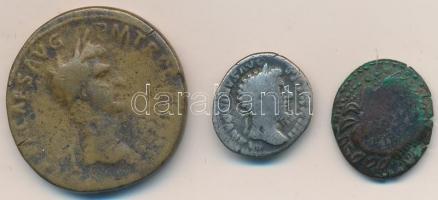 3db klf ókori fémpénz T:3
3pcs of ancient metal coins C:F