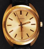 cca 1960 Longines Conquest mechanikus karóra eredeti szíjjal, tokkal, szép állapotban / cca 1960 Longines Conquest mechanic wristwatch in original box and with original wristband