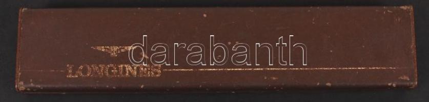 cca 1960 Longines Conquest mechanikus karóra eredeti szíjjal, tokkal, szép állapotban / cca 1960 Lon...