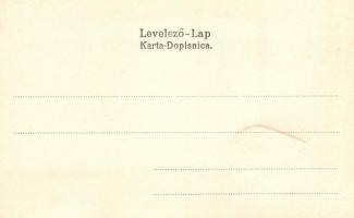 Zagreb, Spomenik Jelacica bana / Jelacic statue, coat of arms litho