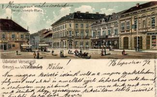 Versec, Ferenc József tér / Franz Joseph square, litho