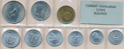 1976. 2f-10Ft 9db klf érmés forgalmi sor fóliatokban T:1