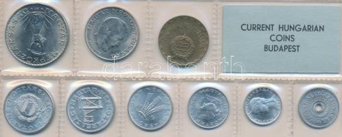 1975. 2f-10Ft 9db klf érmés forgalmi sor fóliatokban T:1