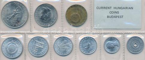 1980. 2f-10Ft 9db klf érmés forgalmi sor fóliatokban T:1