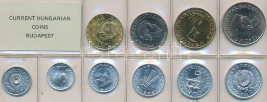 1987. 2f-20Ft 10db klf érmés forgalmi sor fóliatokban T:1