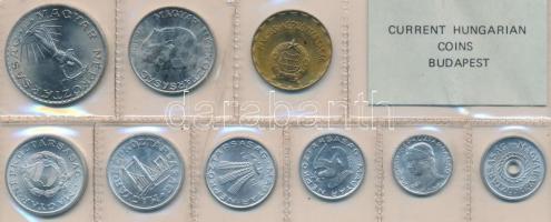 1981. 2f-10Ft 9db klf érmés forgalmi sor fóliatokban T:1 (tok sérült)