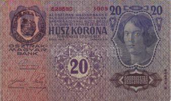 1913. 20K II.kiadás román ellenbélyegzővel T:II