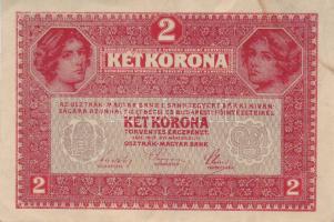 1917. 2K "7000 feletti sorozatszám!" (Tanácsköztársaság!) T:II+ enyhén foltos