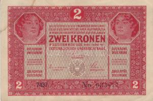 1917. 2K "7000 feletti sorozatszám!" (Tanácsköztársaság!) T:II+ enyhén foltos