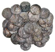 1180-1240. Bracteata Ag "III. Béla - IV. Béla" (50x) T:vegyes Hungary 1180-1240. Bracteata Ag "Bela III/IV" (50x) C:Mixed Huszár 200., Unger 118.