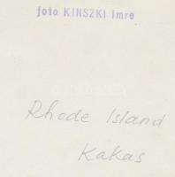 cca 1930-1940 Kinszki Imre (1901-1945): Nógrádverőcei kakas, pecséttel jelzett vintage fotó, 17x12 c...