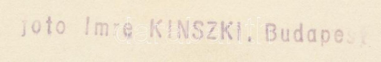 cca 1930-1940 Kinszki Imre (1901-1945): Lókörömfű, pecséttel jelzett vintage fotó, feliratozva, 18x1...