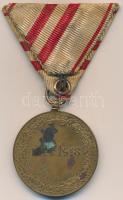 Ausztria 1932. "Háborús Emlékérem 1914-1918" Br kitüntetés mellszalagon kardokkal Szign.: ...