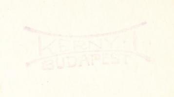 cca 1920 Kerny István (1879-1963): Fazekas termékek díszítése írókával, vintage néprajzi fotó, pecsé...