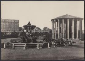 cca 1920-1930 Kerny István (1879-1963): Római városkép, pecséttel jelzett vintage fotó, 16x23 cm