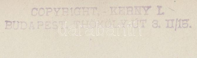 cca 1920-1930 Kerny István (1879-1963): Római városkép, pecséttel jelzett vintage fotó, 16x23 cm