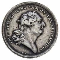 Franciaország 1793. "XVI. Lajos kivégzése" Ag emlékérem. Szign.: Friedrich Loos (9.36g/30m...