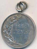 Scheid. G.A. (Ezüstárú és Éremgyár) 1950. "Ép testben ép lélek / Tenisz I." Ag díjérem (19...