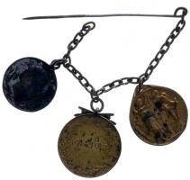 Osztrák-Magyar Monarchia 1918-1932. "Laeso Militi" - Sebesültek Érme + 1932. "Háborús...