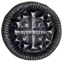 1116-1131. Denar Ag "II. István" (0.28g) T:1- apró ly. Hungary 1116-1131. Denar Ag "Stephan II" (0.28g) C:AU small hole. Huszár 76., Unger I.: 42