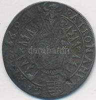 1692KB 15Kr Ag "I. Lipót" (5,48g) T:3 
Huszár 1428., Unger II.: 1064.a