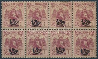 Definitive block of 8 (1 stamp is hinged) Forgalmi nyolcastömb (1 bélyeg falcos)