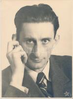 cca 1930 Baghy Gyula (1891-1967) magyar eszperantó költő, író, a Budapesten megrendezett 21. Eszperantó Világkongresszus szervezője, 24x18 cm
