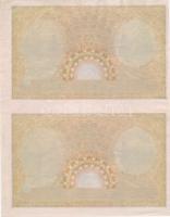 1943. 100P "Szálasi" fázisnyomat függőleges párban "E08+E09-000000" sorozat és s...