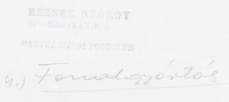 cca 1970-1980 Rezsek György (Nagykanizsa): Fonalgyártás, pecséttel jelzett vintage fotóművészeti alk...