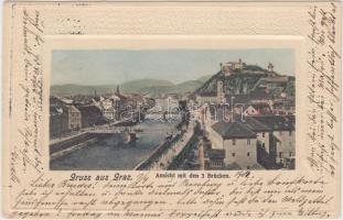 Graz - 5 old undivided postcards (one litho)