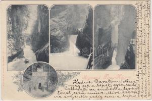 10 db RÉGI vegyes képeslap; városképes, vízeséses, folklór / 10 old postcards, town-view, waterfall,...