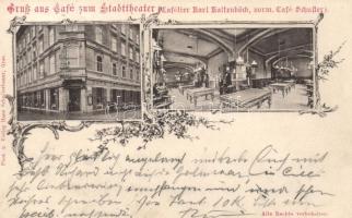 Graz, Café zum Stadttheater, floral; Verlag Hans Schullerbauer