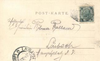 Graz, Café zum Stadttheater, floral; Verlag Hans Schullerbauer