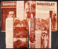 Szőts Ernő, a Magyar Rádió első menedzserének aláírása, egy általa írt levélen, hozzáadva a halála után róla írt cikket, képeket a Rádióélet néhány lapján.