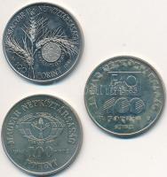 1981. 100Ft "FAO I." tanúsítvánnyal eredeti dísztokban + 1984. 100Ft "FAO III." ...