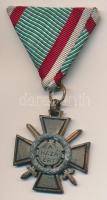 1942. Tűzkereszt I. fokozata bronzozott cink kitüntetés mellszalaggal T:2- Hungary 1942. Hungarian Fire Cross 1st class brass-plated zinc decoration with ribbon C:VF NMK 443