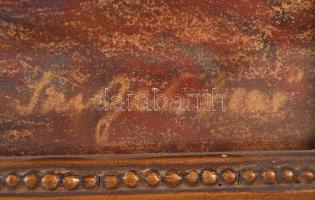 Szigeti Jenő (1881-1944): Óbudai házak. Pasztell, papír, sérült, üvegezett keretben, 43×62 cm