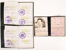 1923-1950 3 db Személyi igazolvány