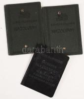 1923-1950 3 db Személyi igazolvány