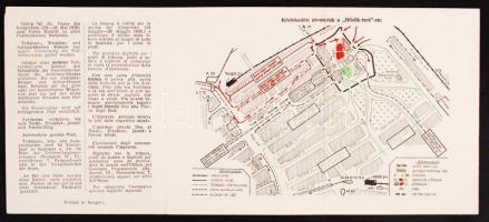 1938 Budapesten megrendezett XXXIV. Nemzetközi Eucharisztikus Kongresszusról tagsági jegy térképpel,...