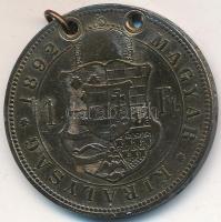 1892KB 1Ft Ag "Fiumei címer" T:3 ly., patina
Adamo M15