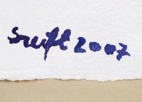 Szeift Béla (1944-): Furcsa lények. Akvarell, papír, jelzett, üvegezett keretben, 30×20 cm