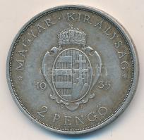 1935. 2P Ag "Pázmány" T:2- Adamo P7.1