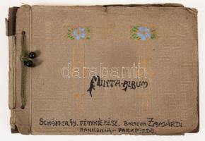 cca 1920-1940 Schäffer Gyula fényképész Minta albuma Balaton-Zamárdiból (vitorlások, fürdőzők, szép ...