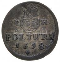 1698PH Poltura Ag "I. Lipót" "...G H B REX" T:2-
Hungary 1698PH Poltura Ag &quot...