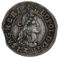 1677KB 3Kr Ag "I. Lipót" Körmöcbánya (1.58g) T:2- ph. Hungary 1677KB 3 Kreuzer Ag "Leopold I" Kremnitz (1.58g) C:VF edge error Huszár: 1465, Unger II.: 1084.