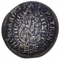 1698CH 3Kr Ag "I. Lipót" Kassa (1.49g) T:2-
Hungary 1698CH 3 Kreuzer Ag "Leopold I&qu...