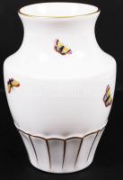 Herendi Rothschild váza, kézzel festett, jelzett, hibátlan, m:16 cm