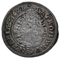 1671KB 6Kr Ag "I. Lipót" Körmöcbánya (3.37g) T:2,2-
Hungary 1671KB 6 Kreuzer Ag "Leop...