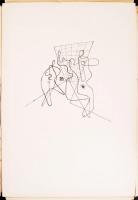 1972 Hincz Gyula mappa, ofszet 12 db, teljes Corvina, szakadások a borítón, 41,5x28 cm